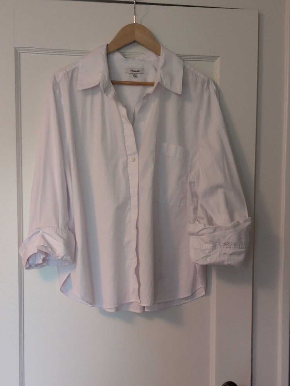 Classic White Button-Up Shirt Madewell XXL